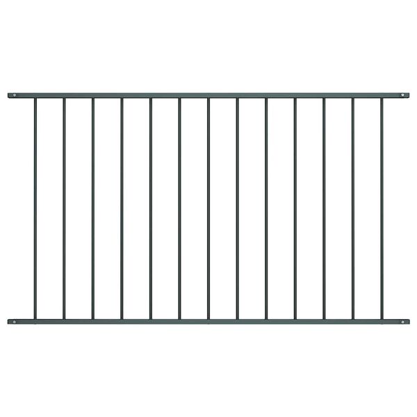 vidaXL Fence Panel Powder-coated Steel 1.7x1.17 m Anthracite