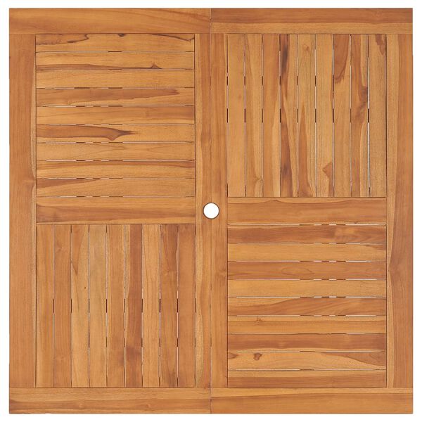 vidaXL Garden Dining Table 110x110x75 cm Solid Wood Teak