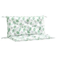 vidaXL Garden Bench Cushions 2pcs Leaf Pattern 100x50x7cm Fabric
