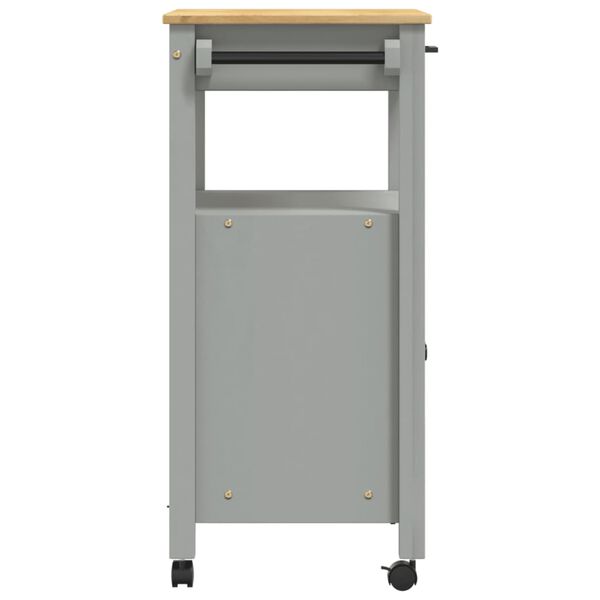 vidaXL Kitchen Trolley MONZA 60x40x90 cm Solid Wood Pine
