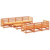 vidaXL 8 Piece Garden Sofa Set Wax Brown Solid Wood Pine