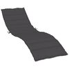 vidaXL Sun Lounger Cushion Melange Anthracite 200x60x4 cm Fabric