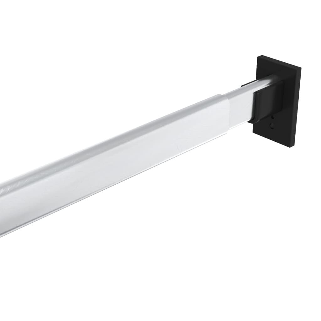 vidaXL Telescopic Wardrobe Rails 2 pcs Silver 58-100 cm