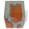 vidaXL Stool Solid Teak Wood and Resin