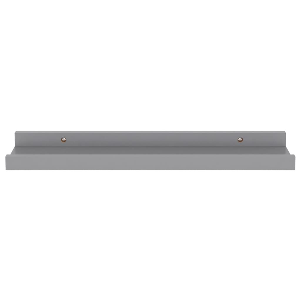 vidaXL Wall Shelves 4 pcs Grey 40x9x3 cm