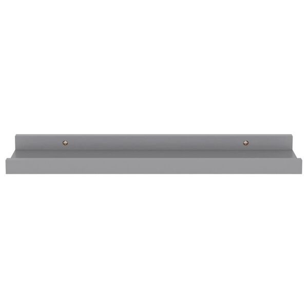 vidaXL Wall Shelves 4 pcs Grey 40x9x3 cm