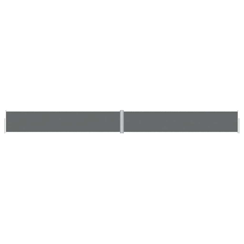vidaXL Retractable Side Awning Anthracite 117x1200 cm