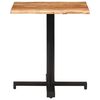 vidaXL Bistro Table with Live Edges 70x70x75 cm Solid Acacia Wood