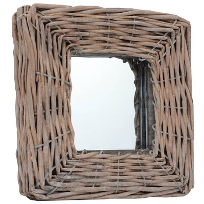 vidaXL Mirrors 3 pcs 15x15 cm Wicker