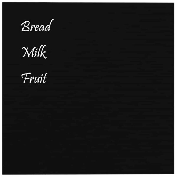vidaXL Wall-mounted Magnetic Board Black 40x40 cm&nbsp;Tempered Glass