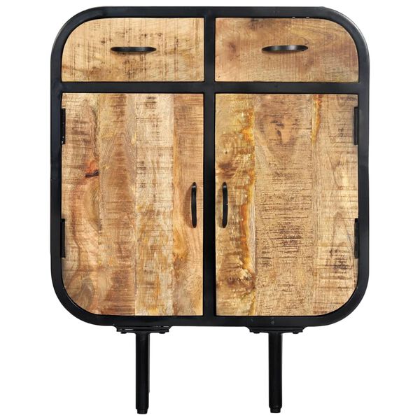 vidaXL Sideboard 60x30x75 cm Solid Mango Wood and Iron