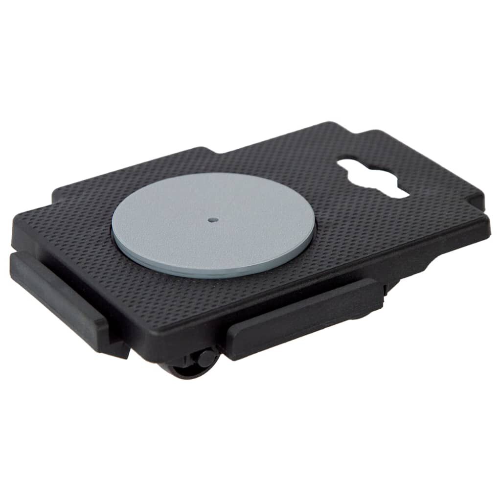 vidaXL Moving Dollies with 8 Wheels 4 pcs Black Polypropylene 150 kg