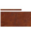 vidaXL Lawn Edging 4 pcs Rusty 450 x 0.05 x 25 cm Weathering Steel