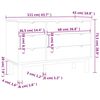 vidaXL Drawer Cabinet OTTA 111x43x73.5cm Solid Wood Pine