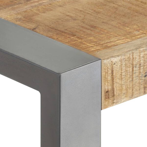 vidaXL Dining Table 70x70x75 cm Solid Rough Mango Wood