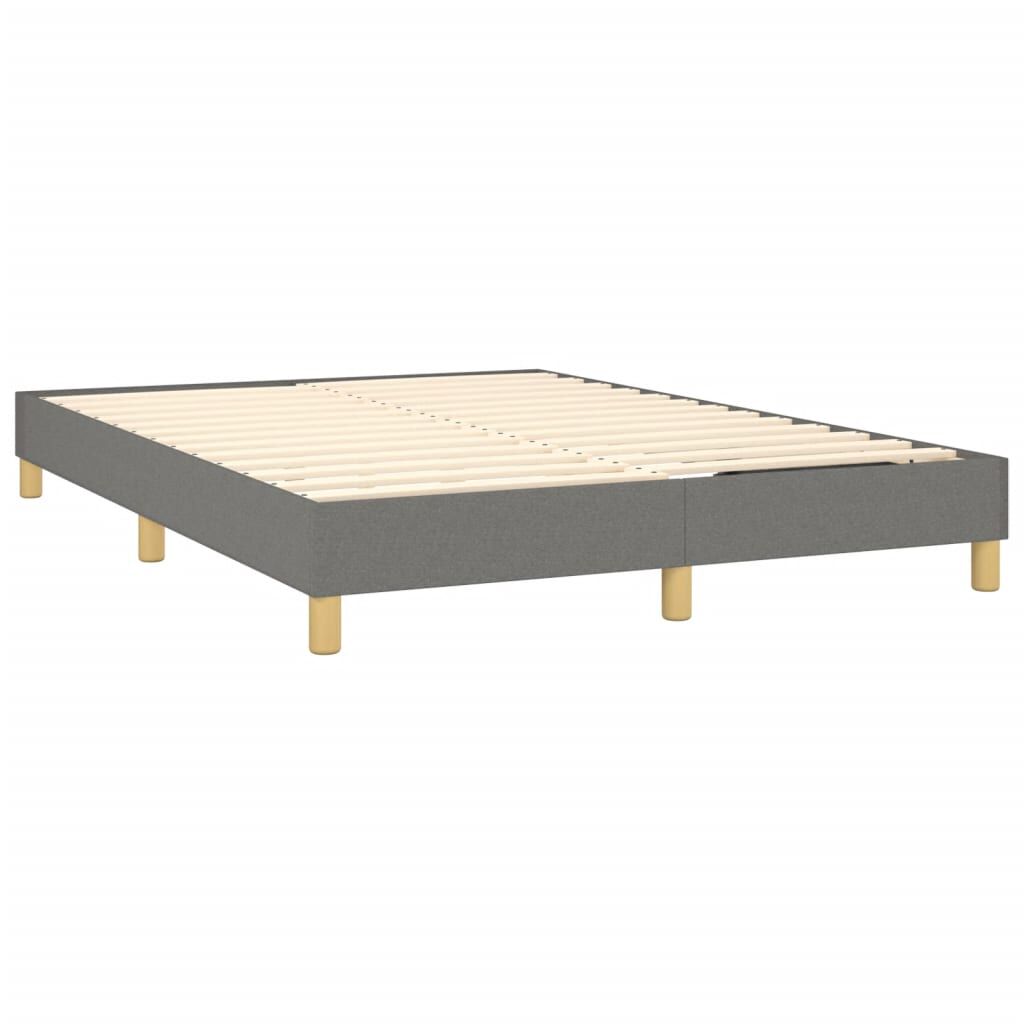 vidaXL Bed Frame without Mattress Dark Grey Full Fabric (US Only)
