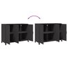 vidaXL Sideboard Black 100.5x39x72 cm Steel