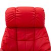 vidaXL Massage Reclining Chair Red Faux Leather and Bentwood