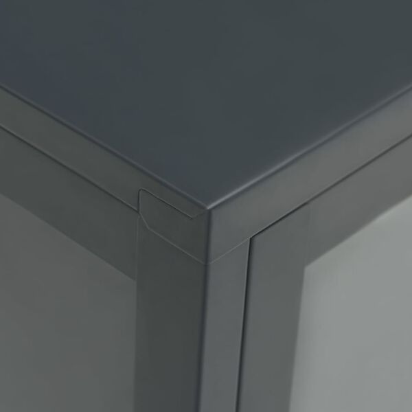 vidaXL Sideboard Anthracite 75x35x105 cm Steel and Glass