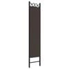 vidaXL 4-Panel Room Divider Brown 160x200 cm Fabric