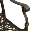 vidaXL 5 Piece Bistro Set Cast Aluminium Bronze