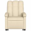 vidaXL Electric Stand up Massage Recliner Chair Cream Fabric