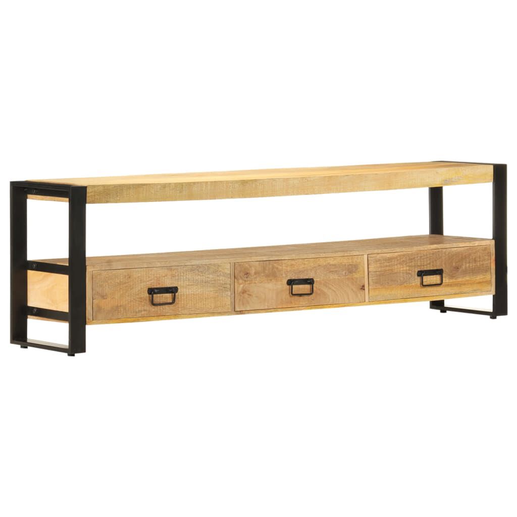 vidaXL TV Cabinet 150x30x45 cm Solid Mango Wood