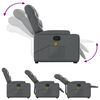 vidaXL Stand up Massage Recliner Chair Grey Faux Leather
