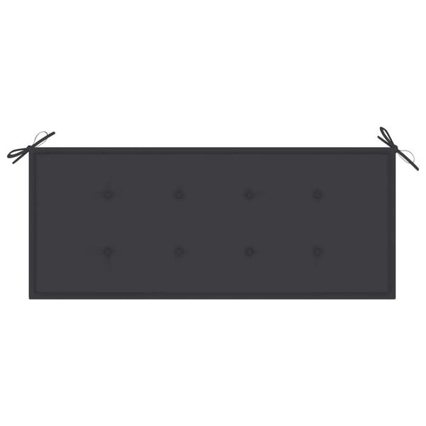 vidaXL Garden Bench with Cushion 120 cm Bamboo