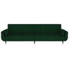 vidaXL 2-Seater Sofa Bed with Two Pillows Dark Green Velvet