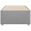 vidaXL Bed Frame without Mattress Light Grey&nbsp;Twin XL Fabric