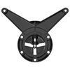 4 Height Adjustable Table Legs Black 870 mm