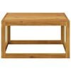 vidaXL 6 Piece Garden Lounge Set with Cushion Cream Solid Acacia Wood