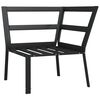 vidaXL Garden Chair with Grey Cushions 76x76x79 cm Steel