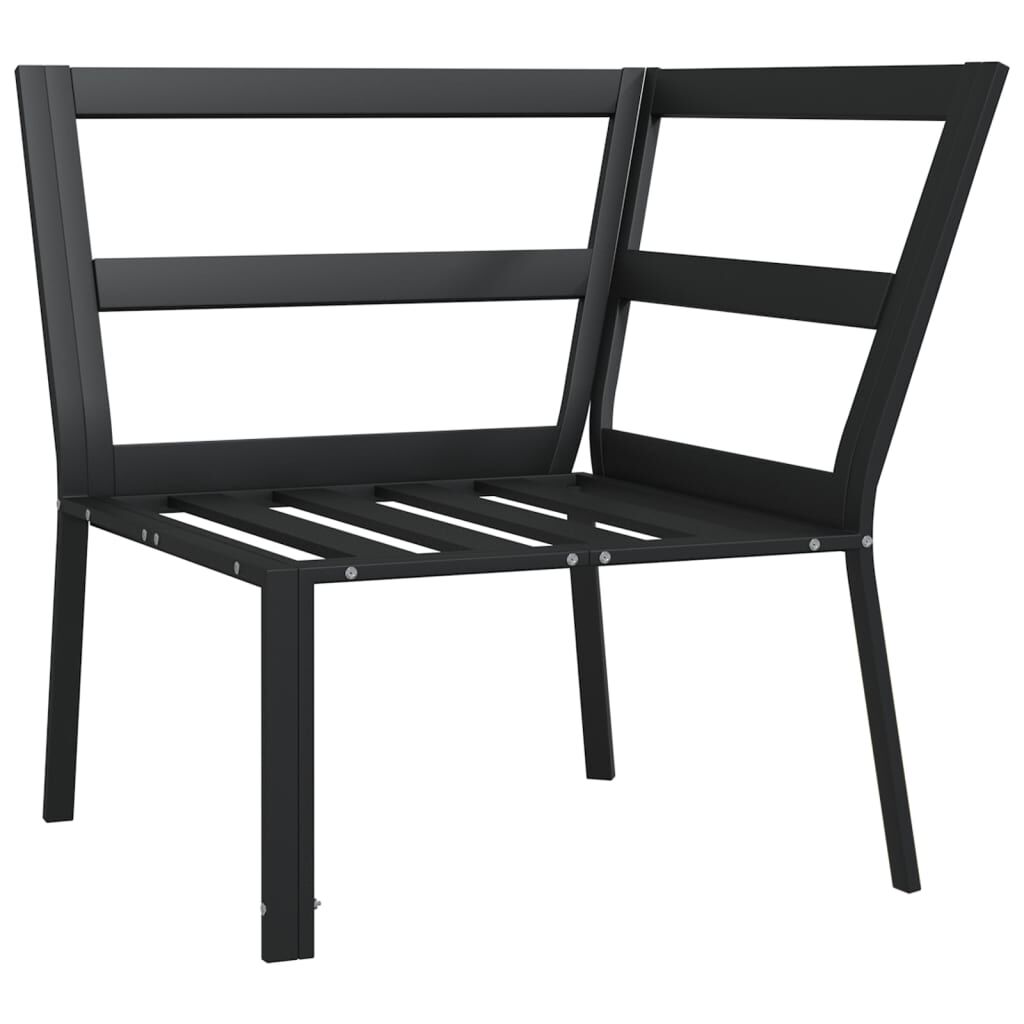 vidaXL Garden Chair with Grey Cushions 76x76x79 cm Steel