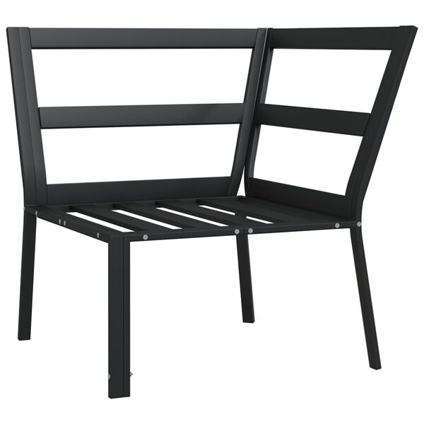 vidaXL Garden Chair with Grey Cushions 76x76x79 cm Steel