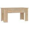 vidaXL Coffee Table Sonoma Oak 101x49x52 cm Engineered Wood