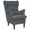 vidaXL Armchair Dark Grey Velvet