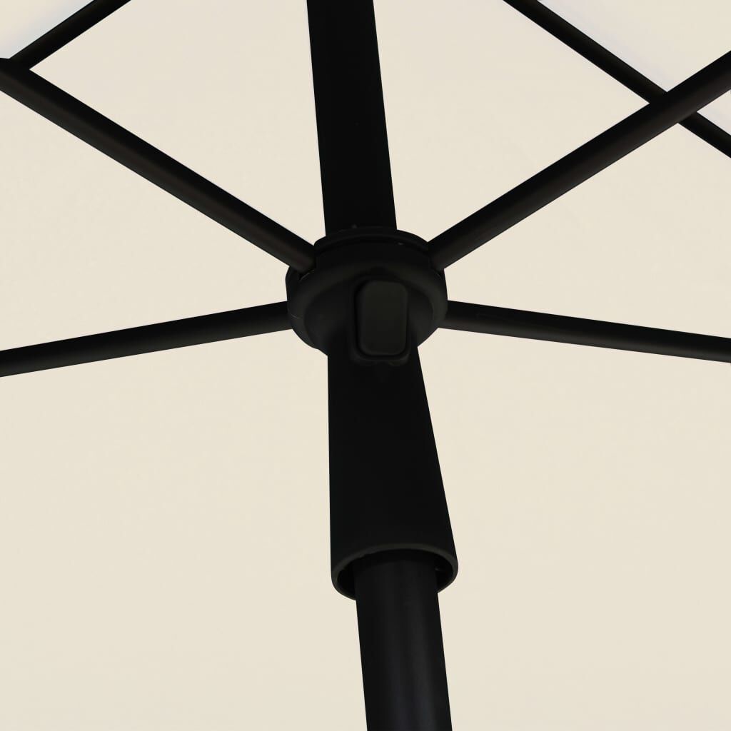 vidaXL Garden Parasol with Pole 210x140 cm Sand