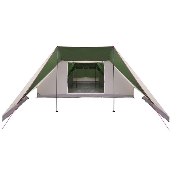 vidaXL Family Tent Folding Manual Green and Beige 660 x 456 x 200 cm