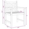 vidaXL Garden Chairs 2 pcs Brown 58 x 60 x 90 cm Solid teak wood