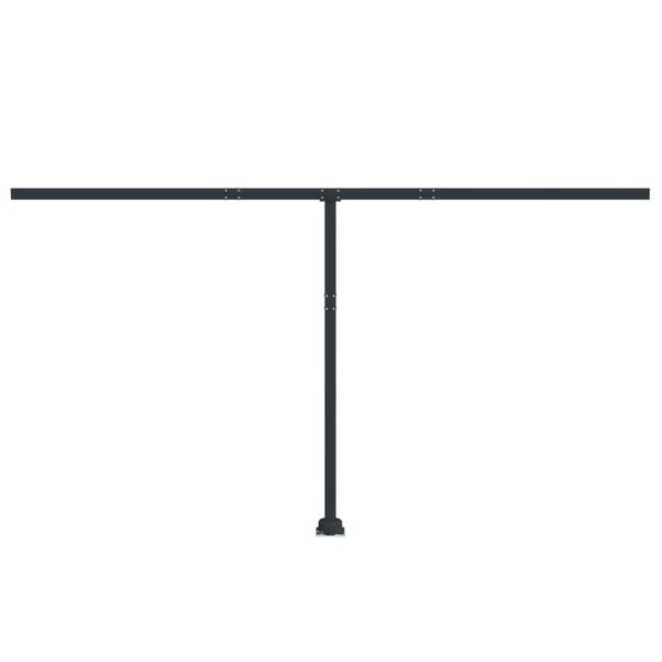 vidaXL Awning Post Set Anthracite 450x245 cm Iron