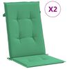 vidaXL Reclining Garden Chairs with Cushions 2 pcs Solid Wood Teak