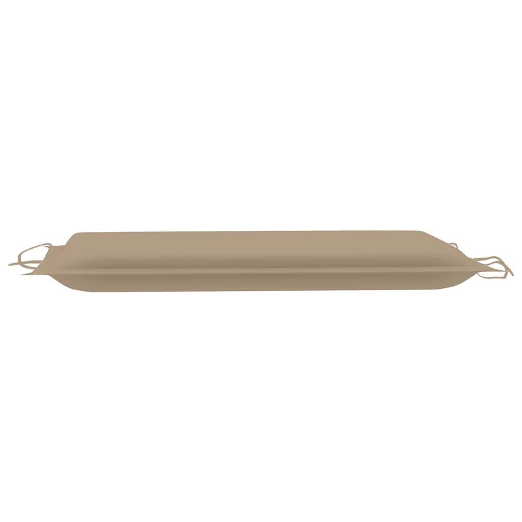 vidaXL Rocking Sun Lounger with Cushion Solid Teak Wood