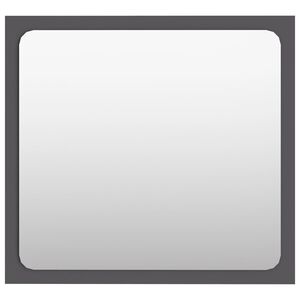 vidaXL Bathroom Mirror Grey 40x1.5x37 cm Engineered Wood