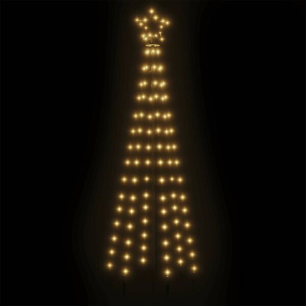 vidaXL Christmas Cone Tree Warm White 108 LEDs 70x180 cm