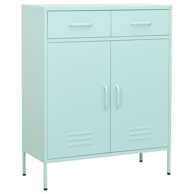 vidaXL Storage Cabinet Mint 80x35x101.5 cm Steel