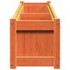 vidaXL Garden Planters 2 pcs Wax Brown Solid Wood Pine