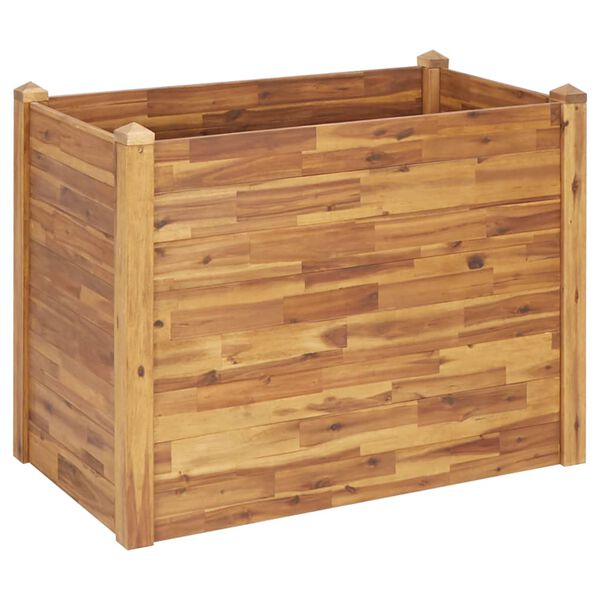 vidaXL Garden Raised Bed 110x60x84 cm Solid Acacia Wood