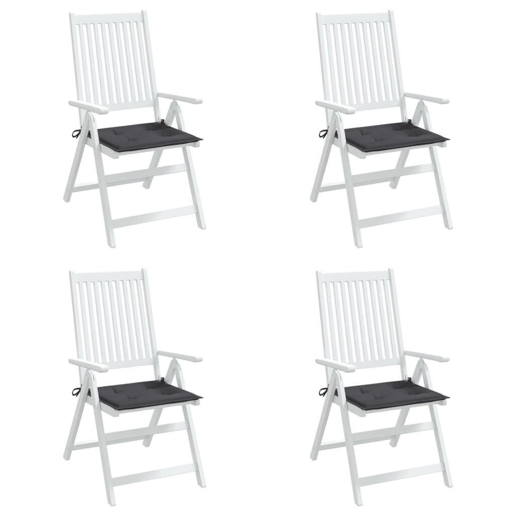 vidaXL Garden Chair Cushions 4 pcs Anthracite 50x50x4 cm Oxford Fabric